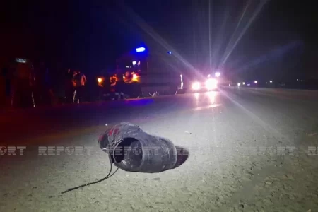 XAÇMAZDA PİYADANI MAŞIN VURDU, PİYADA ÖLDÜ