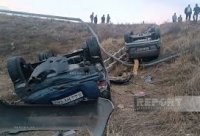 Tovuzda iki avtomobil körpüdən aşıb, xəsarət alanlar var