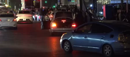 "20 YANVAR" DA TAKSİ XAOUSU. POLİS HƏRƏKƏTƏ KEÇDİ