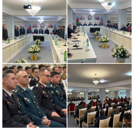 "8 Noyabr – Zəfər Günü" münasibətilə Daxili İşlər Nazirliyinin Daxili Qoşunların Hərbi İnstitutunda “Zəfər tarixi” adlı respublika elmi-nəzəri konfrans keçirilib