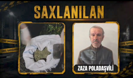 Qaxda külli miqdarda narkotik vasitə aşkarlanıb – əvvəllər məhkum olunmuş şəxs saxlanıldı